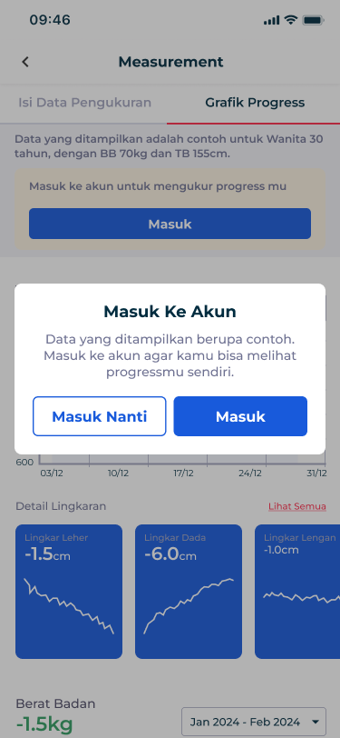 Goals & Body Measurement screenshot 6